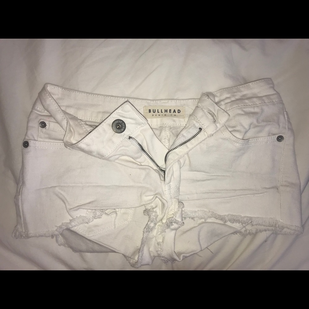 Pacsun white denim shorts